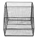 Tabletop Book Organizer Iron Mesh Desktop File Rack for Office