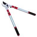 TABOR TOOLS GG21A Extendable Bypass Lopper with Compound Action, 27-40 Inch Telescopic Tree Trimmer &amp; Branch Cutter, Long Reach Tree Pruner with 1 1/2 Inch Cut Capacity, Makes Clean Neat Cuts