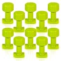 Tabweld Black Plague Gang Green 12mm Hail Tabs Square PDR Hail Dent Tab Pack - 10 Pack Paintless Dent Repair