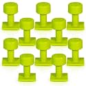 Tabweld Black Plague Gang Green 15mm Hail Tabs Square PDR Hail Dent Tab Pack - 10 Pack Paintless Dent Repair