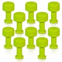 Tabweld Black Plague Gang Green 9mm Hail Tabs Round PDR Hail Dent Tab Pack - 10 Pack Paintless Dent Repair