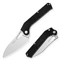TACRAY Folding Kitchen Chef Knife, 4.4" Foldable Camping Knife with 10cr15mov Stainless Steel Blade, Anti-skidding and Ergonomic Designed G10 Handle for both Indoor and Outdoor Cooking