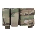 Tactical 9mm MOLLE Magazine Pouch 5.56 Mag Pouch Double Set Tactical Placard with Quick Release Insert for Chest Rig Vest
