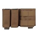 Tactical 9mm MOLLE Magazine Pouch 5.56 Mag Pouch Double Set Tactical Placard with Quick Release Insert for Chest Rig Vest
