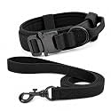 Tactical Dog Collar and Leash Set Black