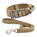 Tactical Dog Collar and Leash SetKhaki
