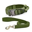 Tactical Dog Collar and Leash Set Olive