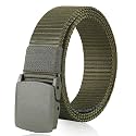 Tactical Nylon Web Belt Black Lightweight Plastic