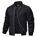 TACVASEN Men's Bomber Jacket Fall Winter Warm Full Zip Windbreaker Jackets