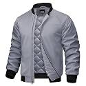 TACVASEN Men's Bomber Jacket Fall Winter Warm Full Zip Windbreaker Jackets