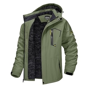 TACVASEN Mens Winter Ski Jacket Waterproof Snow