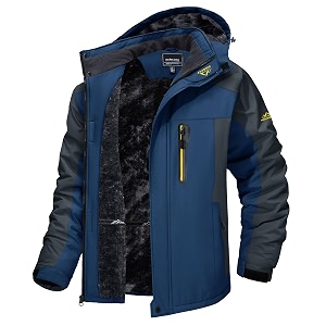 TACVASEN Mens Winter Ski Jacket Waterproof Snow