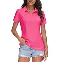 TACVASEN Women39s V-Neck Polo Shirts UPF 50