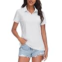 TACVASEN Women39s V-Neck Polo Shirts UPF 50