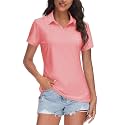 TACVASEN Women39s V-Neck Polo Shirts UPF 50