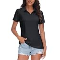 TACVASEN Women39s V-Neck Polo Shirts UPF 50
