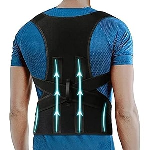 taddy free size posture corrector for men and women back support belt back pain back straight and shoulder support belt