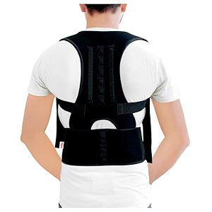 taddy free size posture corrector for men and women back support belt back pain back straight and shoulder support belt