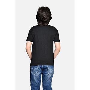 tadeo half sleeves boys tshirt combo set  cotton blend  pack of 2 pcs  round neck  black amp white  12-13 years