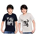 TADEO Half Sleeves Boys Tshirt Combo Set | Cotton Blend | Pack of 2 Pcs | Round Neck | Regular Fit