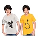 TADEO Half Sleeves Boys Tshirt Combo Set | Cotton Blend | Pack of 2 Pcs | Round Neck | Regular Fit