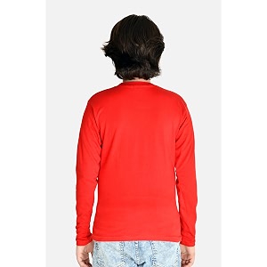 tadeo full sleeves boys tshirt combo set  cotton blend  pack of 2 pcs  round neck  red amp dark grey  12-13 years