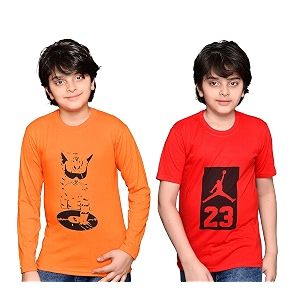 tadeo half sleeve round neck cotton blend t-shirt for boy39s combo pack of 2 t-shirts for kids multi-colored