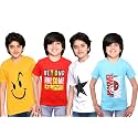 TADEO Boys T-Shirt Combo Pack of 2 | Half &amp; Full Sleeves | Round Neck | Unisex Kids' Regular Fit Stylish Printed Tees | Cotton Blend | Soft &amp; Comfortable