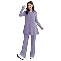 TADKEE Women39s Solid Color Two-Piece Set 