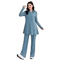 TADKEE Women39s Solid Color Two-Piece Set 
