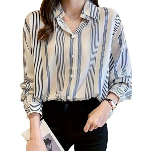 TADKEE Womens V Collared Casual Stylish Long
