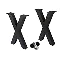 Taelakeni 16 Inch Bench Legs, X Shape Metal Coffee Table Leg, Set of 2, 16" H x 11.8 W