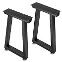 Taelakeni 22 Inch Metal Coffee Table Legs Bench Legs, Trapezoid