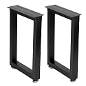 Taelakeni 22 Inch Metal Coffee Table Legs Bench Legs, Square, 22"H x 1 3"W