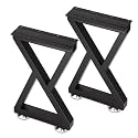 Taelakeni 22 Inch Metal Coffee Table Legs Bench Legs, Double Triangle