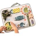 Taf Toys Snap'n Learn Board Busy Board for Children18 Months & up Montessori Sensory Activity Board Travel Toy Non-Toxic Educational Learning Toy for Boys & Girls Birthday Gift