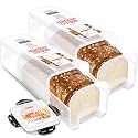 Tafura Bread Containers, 2 Pack, Airtight BPA-Free Bread Storage Boxes