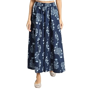 TAG-7 Women Printed Flared Palazzos