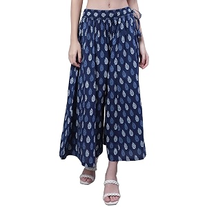 TAG-7 Women Printed Flared Palazzos