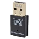 TAG Airlink 300 Mbps USB WiFi Adapter | 2.4GHz Mini Wireless Network Dongle for PC/Laptop/Desktop | USB 2.0 | Soft AP Mode | WPA/WPA2 Security | Plug &amp; Play | Black