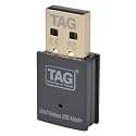 TAG NeoLink Dual Band 600Mbps WiFi &amp; Bluetooth 4.2 USB Adapter | 5GHz + 2.4GHz Wireless Dongle for PC/Laptop/Desktop | Plug &amp; Play | Windows 11/10/8.1/7 Support | Soft AP Mode | WPA/WPA2 Security