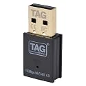 TAG Rapidbay WiFi &amp; Bluetooth 4.2 USB Adapter | 150Mbps 2.4GHz Wireless Dongle | Plug &amp; Play for PC/Laptop/Desktop | Windows 11/10/8.1/7 | Nano Design | Soft AP Mode | Secure Connection