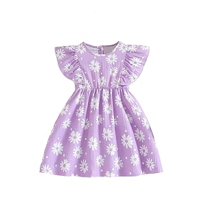 TAGAS Baby-Girls Polyester A-Line Knee-Length Dress