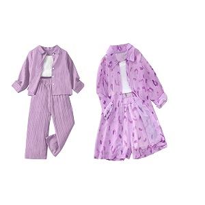 Tagas Girls Casual Simple Style Polyester Solid