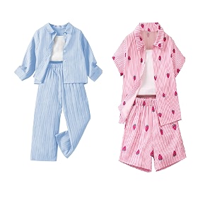 Tagas Girls Casual Simple Style Polyester Solid