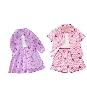 Tagas Girls Casual Simple Style Polyester Solid