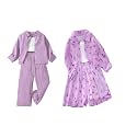 Tagas Girls Casual Simple Style Polyester Solid