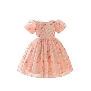 tagas girls dress  premium jimmy choo fabric look  light sky blue layered frock with bow  birthday wedding amp festive dress for kids ages 1 9 years knee length