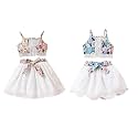 TAGAS Girls Floral Crop Top amp White