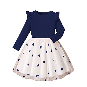 TAGAS Girls Floral Dress Lavender Flower